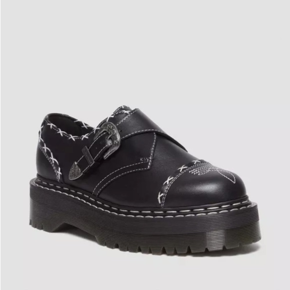 Dr. Martens Gothic Americana Monk Strap Quad Shoe